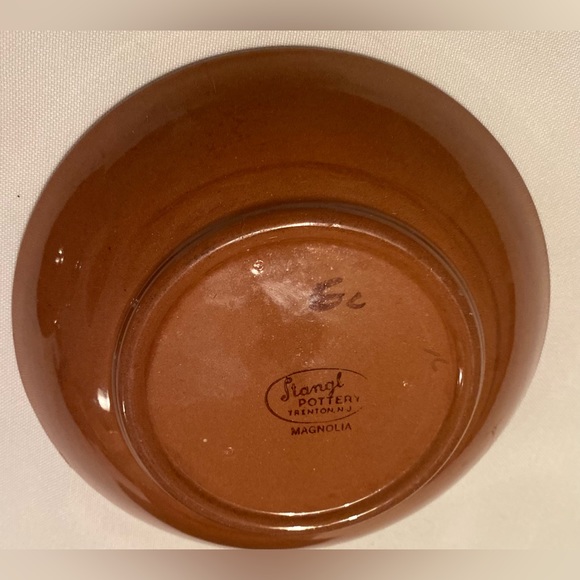 Stangl Pottery 'Magnolia' Fruit Dessert Sauce Bowl Set Mid Century Modern *Read - Picture 8 of 9
